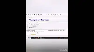 Assignment Operators in Python 