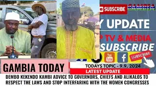 DEMBO KEKENDO KAMBI ADVICE TO GOVERNORS, CHIEFS AND ALIKALOS TO RESPECT THE LAWS