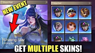 WIN MULTIPLE SKIN FROM SHINING STAR EVENT | MOBILE LEGENDS