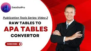 How to Make APA Style Tables from R, Python, Stata, SPSS Output – DataStatPro