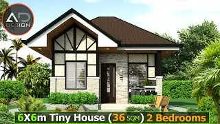 TINY HOUSE DESIGN AMAKAN (Tiny house design with 2 bedroom),size of 6m x 6m(36 sqm floor area)2021