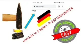 Extrem Einfach: ESP 8266 Node mcu Webserver in 3min DEUTSCH!!! ESP32