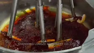 Hot Sale Commercial Automatic Gas Chili Paste Sauce Cooking Mixer Machine#paste#chilisauce#chili