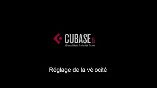 réglage de vélocité dans cubase 5