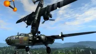 BeamNG.Drive Mod : B-25 Mitchell Plane (Crash test)