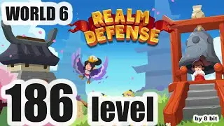 Realm Defense - World 6, level 186 Campaign Mode cleared, 3 stars