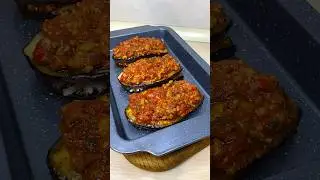 Слоеные баклажаны с фаршем