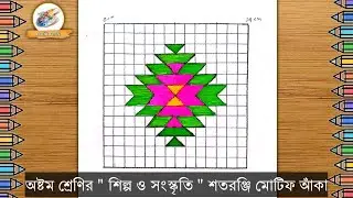 শতরঞ্জি মোটিফ আঁকা/৮ম শ্রেণীর শিল্প ও সংস্কৃতি ১৭ পৃষ্ঠা নকশা/শিল্প ও সংস্কৃতি শতরঞ্জি মোটিফ আঁকা