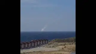 Кадры запуска крылатых ракет "Калибр" с кораблей Черноморского флота.