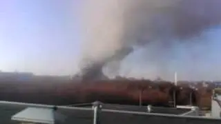 Пожар на обойной фабрике в Гомеле 24.11.2011