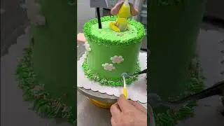 Decorating a Rainbow Puppy Cake | #RealTimeDecorating