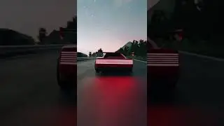 Mountain Drift. #blender3d #outrun #retrowave #motiongraphics #ferrari #80s #phonk