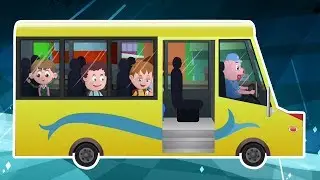 Les roues sur le bus | Rhyme pour les enfants | Poèmes pour bébés | French Rhyme | Wheels On The Bus