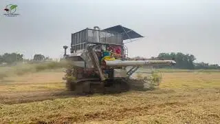 advanced combine for harvesting rice plants