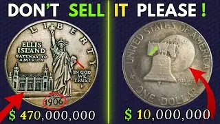 Super Rare 1906 Liberty Silver Dollar & Eisenhower Dollar Coins Worth BIG Money! Coins to Look For!