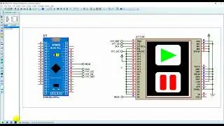 Proteus Simulation - STM32 Blue Pill with ST7735 color display