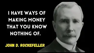 Quotes from Rockefeller, one of the richest men in History