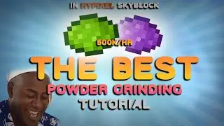 How to earn 500k/hr powder in hypixel skyblock | 2 minute tutorial