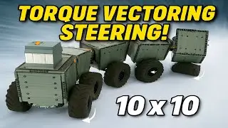 Lego RC 10x10 Articulated Truck with Torque Vectoring Steering! 4K