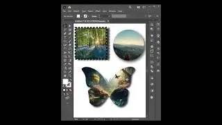 How to put images inside Shapes in Adobe Illustrator CC. 