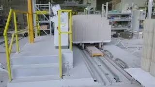 The traverser for sand lime bricks/Электропередаточный мост /Die Schiebebühne für Kalksandsteine