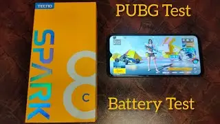 Tecno Spakr 8C Pubg Test 🔥 | Gaming Review |Battery Test⚡
