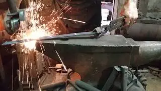Ковка якутского клинка! Forging a Yakut knife!