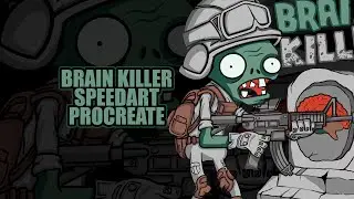 Brain Killer TShirt Design | SPEEDART - Procreate
