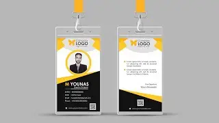 Company ID Card Design in Photoshop CC 2020 | Identity Card Design | Creative ID Card Design