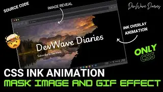 CSS Ink Splash Background Animation | CSS Mask Image | CSS Background Image Animation | CSS Effects