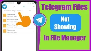 How to Fix Telegram Files not Showing in File Manager - 2021