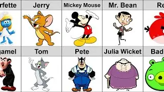 Cartoon Characters and Their Enemy