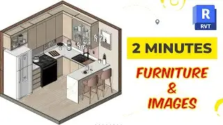 2-MINUTE REVIT: HOW TO ADD FURNITURE & IMAGES IN REVIT 2023 _ Tutorials