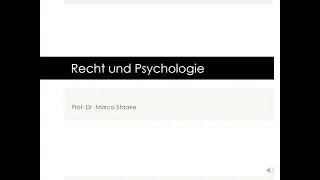 Recht und Psychologie