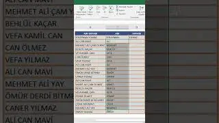 HIZLI DOLDUR-2! Hücreleri Sütunlara Bölmek Hiç Bu Kadar Kolay Olmamıştı #shorts #excel #excelegitim