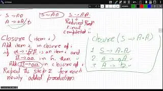 Lecture 14: Compilers: Augmented Grammar, LR(0) item, Closure function and GOTO function.