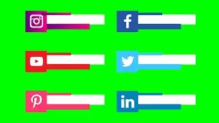 New Green Screen Lower Third 2021 | All Social Media Lower Thirds Green Screen 