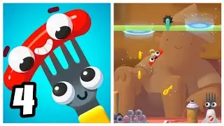 Fork N Sausage Walkthrough Gameplay Android IOS | RC PLAYERZ #4