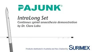 Surimex: Pajunk IntraLong Set (Continuous spinal anaesthesia) demonstration with Dr. Clara Lobo