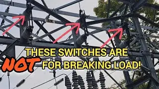 High voltage disconnects do not break load! How does it work? #substation #maintenance #electrical