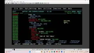Cursor concept in COBOL DB2 programs