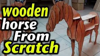 how I made a wooden horse from scratch Ι Tutorial cnc (Amazing Result!)