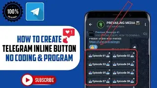 How to Create Telegram inline Button 2023 || No Coding or Program || 