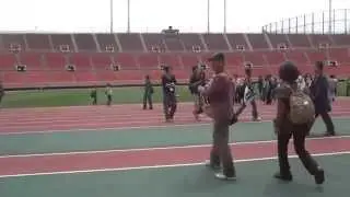 さよなら国立競技場　トラックに降りる　2014.4.28 Sayonara National Stadium