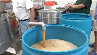 Processing over 6,000 pounds of honey in less than 8 hours