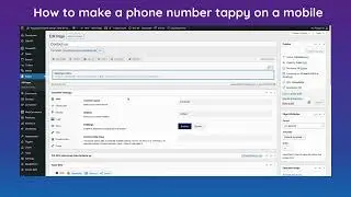 How to make a phone number tappy on a mobile