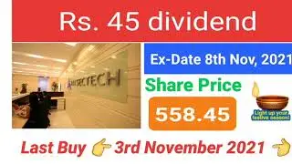 Highest dividend paying stocks today || Last buy 3rd Nov 2021 || Upcoming dividend stock || ALLSEC