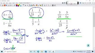 Complex Fractions Made of Sums Involving Rational Expressions Problem Type 3