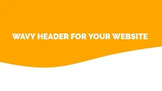 Wavy Background Header HTML CSS | 