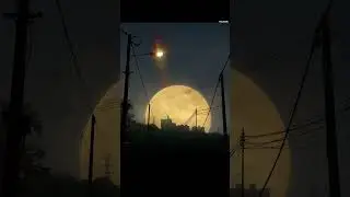 Big Moon At Night #animestyle #photoshop #aftereffects